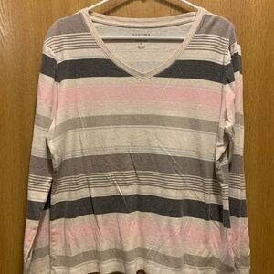 Sonoma Long Sleeve Striped Shirt XL